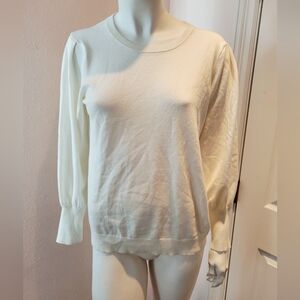 Adrianna Papell Beautiful white crew neck sweater for women